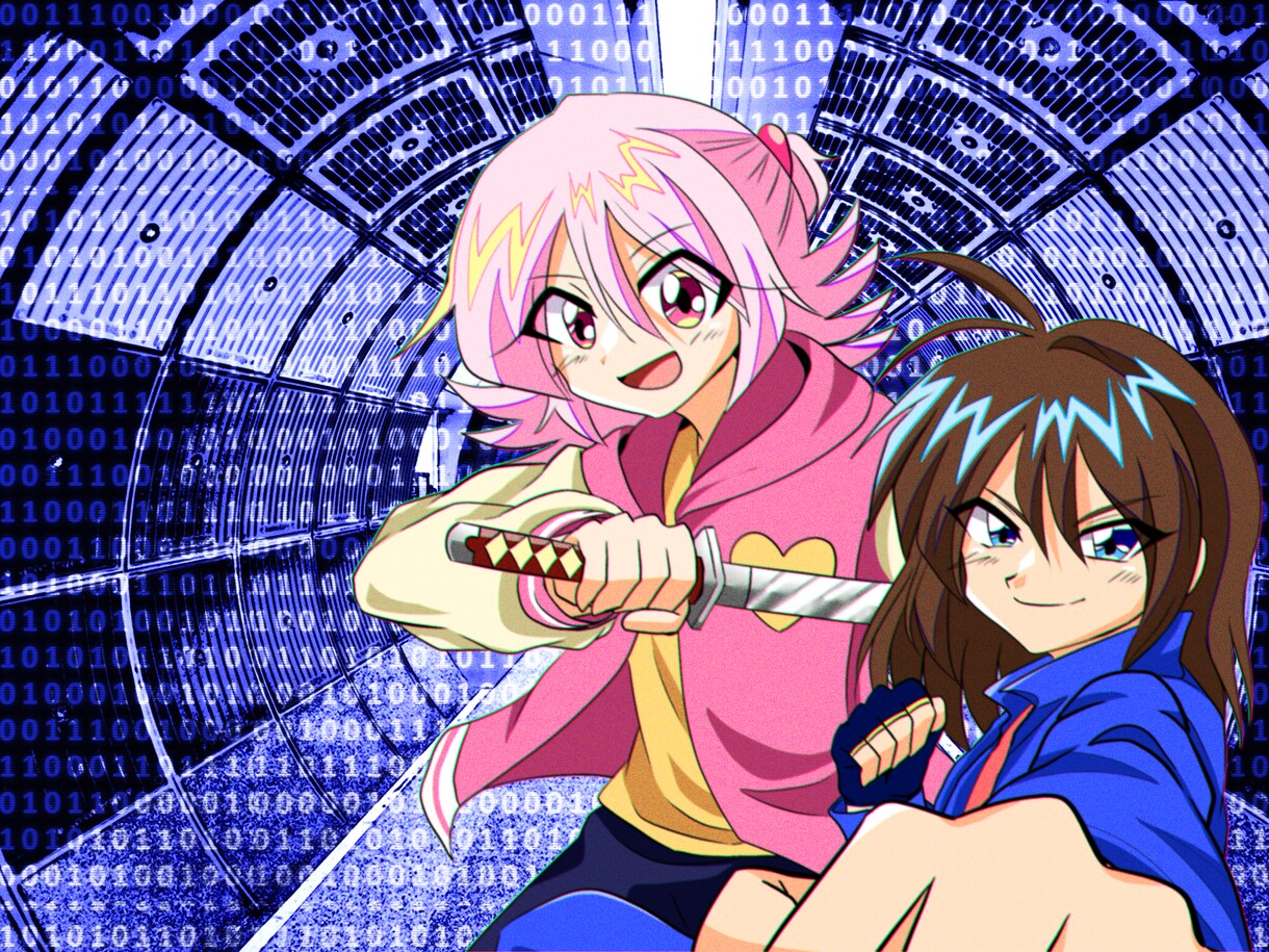 90年代アニメ風のSNSアイコン描きます SNSで使える！90年代アニメ風イラストアイコンを描きます！ イメージ5