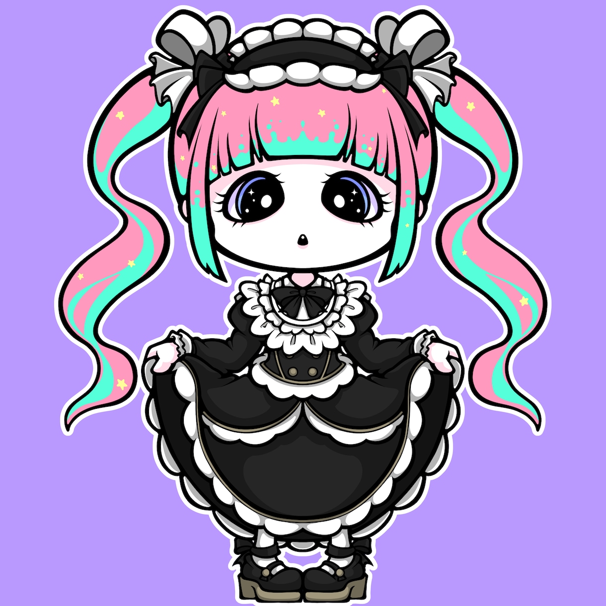 アイコンに最適！ポップ/ストリートな立ち絵描きます アイコン/ヘッダー以外にも各種イラスト受け付けております！ イメージ3