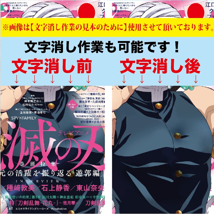 ご希望の画像で画像加工・グッズ用データ制作します キャラクターや人物、動物などお気に入りの画像なんでもOK! イメージ9