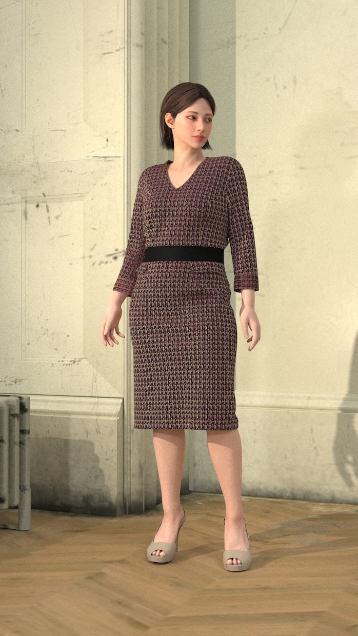 レディース服の型紙を3D確認付きで作成します 参考画像から相談できます。布の仮縫いは追加で対応 イメージ4