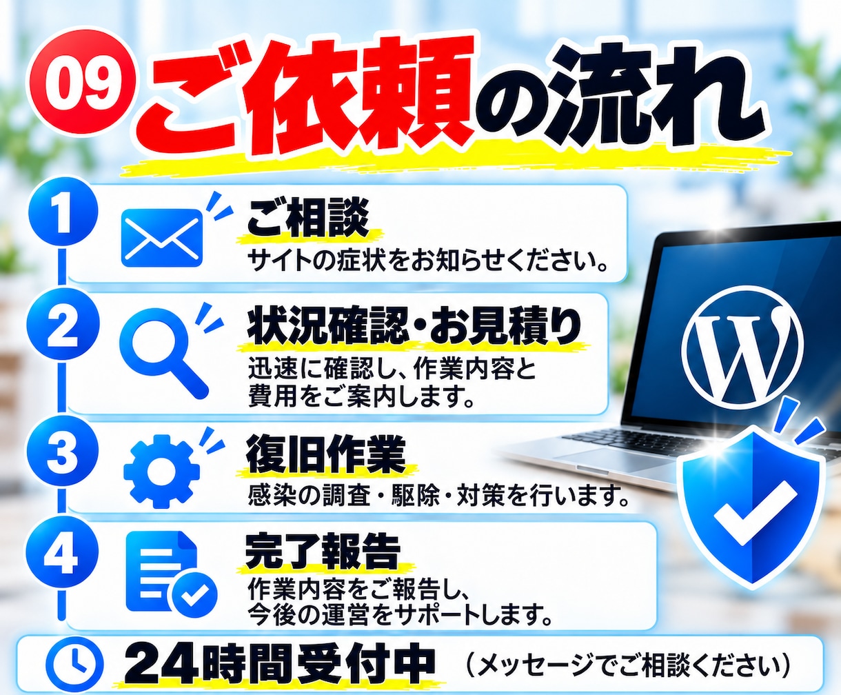 不正アクセスされたサーバー・サイト完全復活させます 【再発時は無償対応】バックアップなしでもご相談ください イメージ9