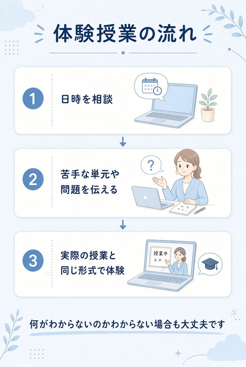 数学・物理の授業を初回1,000円で体験できます 初回1,000円！専業家庭教師の授業と個別指導を体験 イメージ1