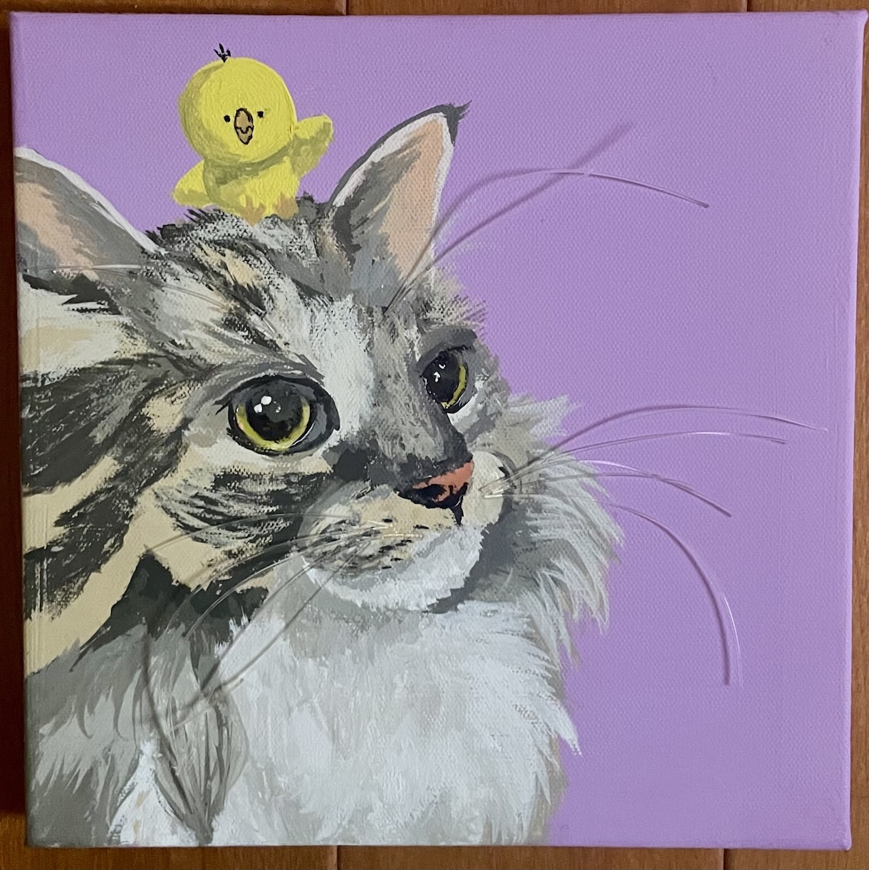 あなたのペットの手描きイラストを描きます キャンパスやなどに写真を元にした動物のイラストを描きます！ イメージ2