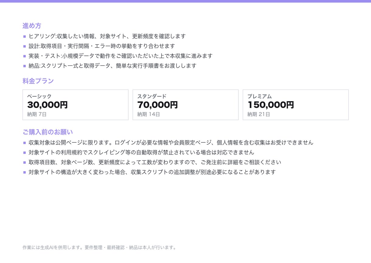 公開情報を定期収集しリスト化するツールを作ります 検索とコピペの手作業を、定期実行のツールに置き換えます イメージ5