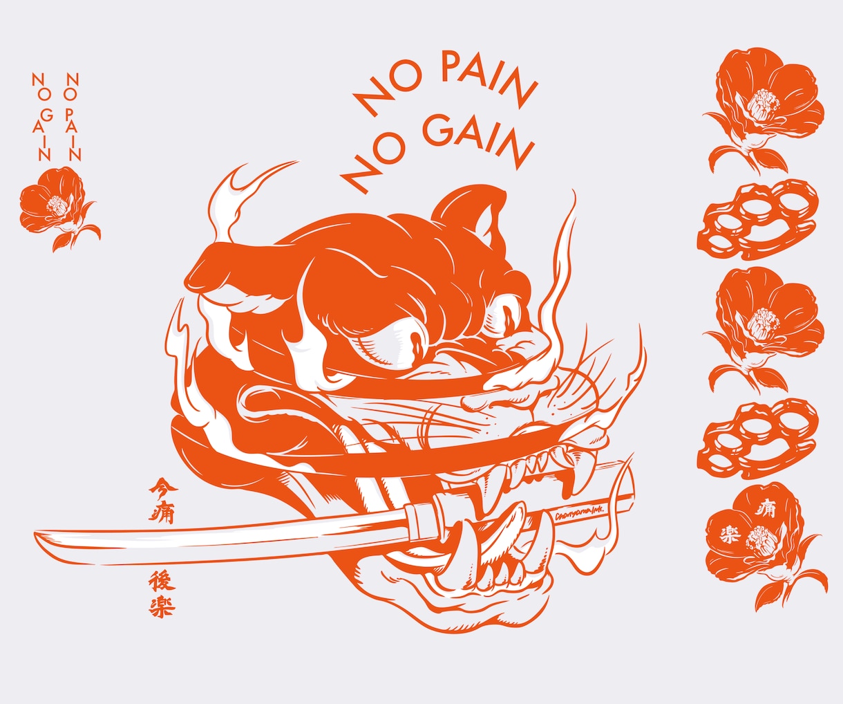 オリジナルのロックTシャツをデザインします 音楽関連の実績多数イラストレーターが描くリフの鳴るTシャツ イメージ5