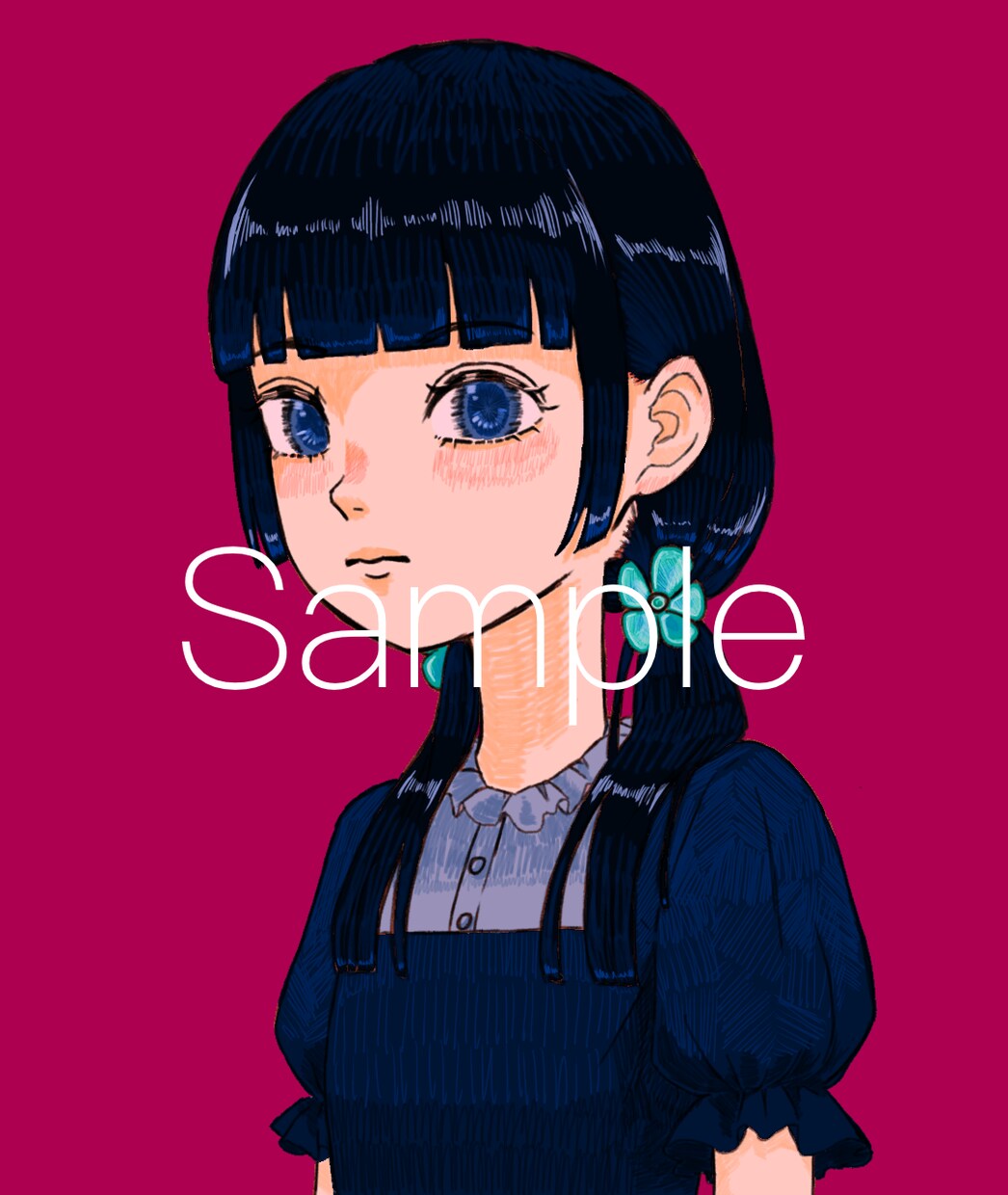 格安でアイコン・SNSイラスト描きます シンプルでクールな人物イラストをお求めの方はぜひ！ イメージ3