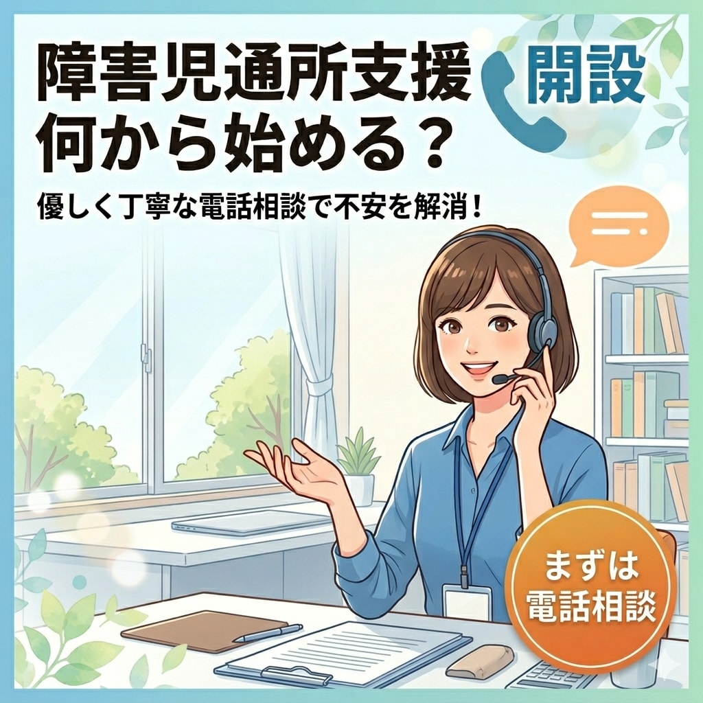 障害児通所支援の新規開設！最初の一歩を解説します 障害児通所支援の新規開設、最初の一歩のご不安を一緒に解決 イメージ1