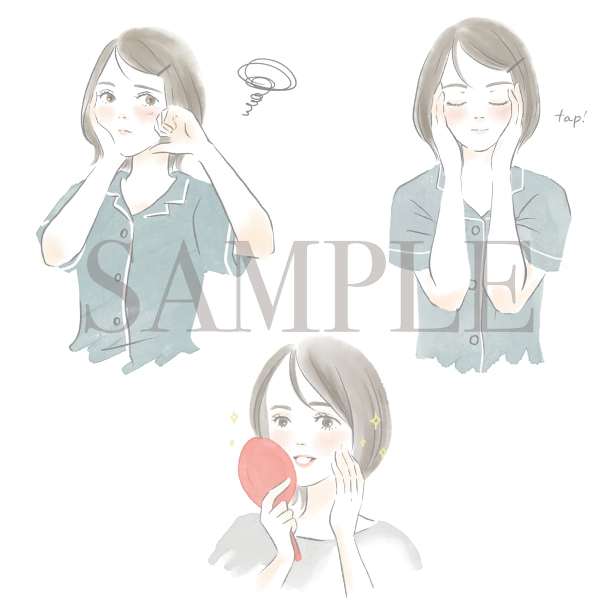 繊細でおしゃれなガールズイラスト描きます 美容・ファッション系、広告などにおすすめです イメージ7