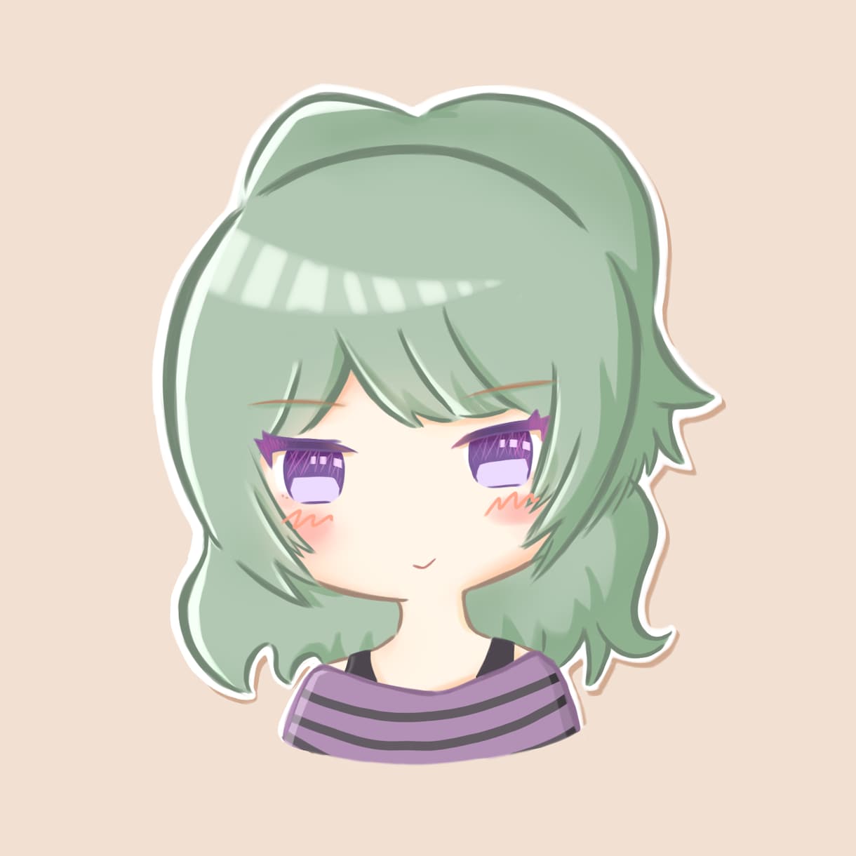 ゆるふわイラスト描きます 背景1色無料☆人物/動物/その他★アイコン・挿絵等に♡ イメージ10