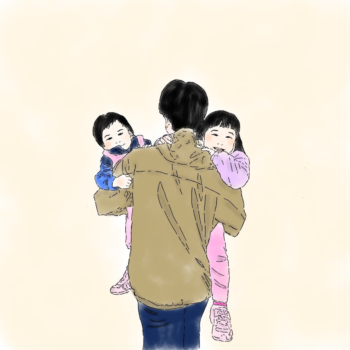 写真を元に水彩風イラストお描きします アイコンや記念日のプレゼントにいかがですか？ イメージ1