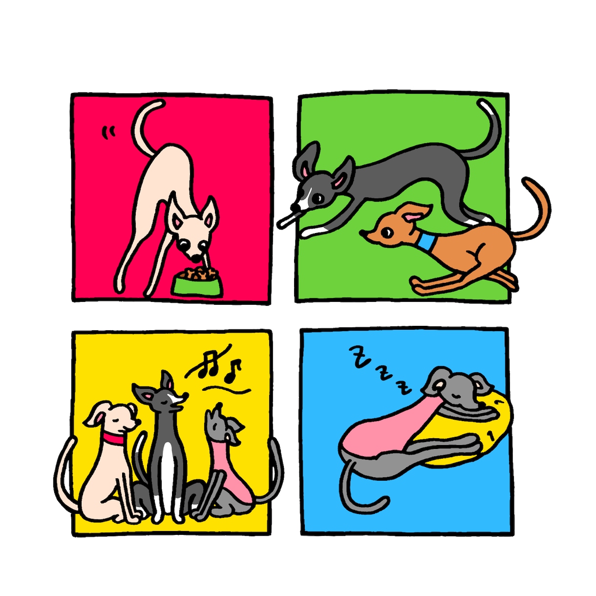 ポップでかわいいペット様のイラストを提供いたします 最短即日！修正無料＆安心の追加料金なし♪ イメージ3