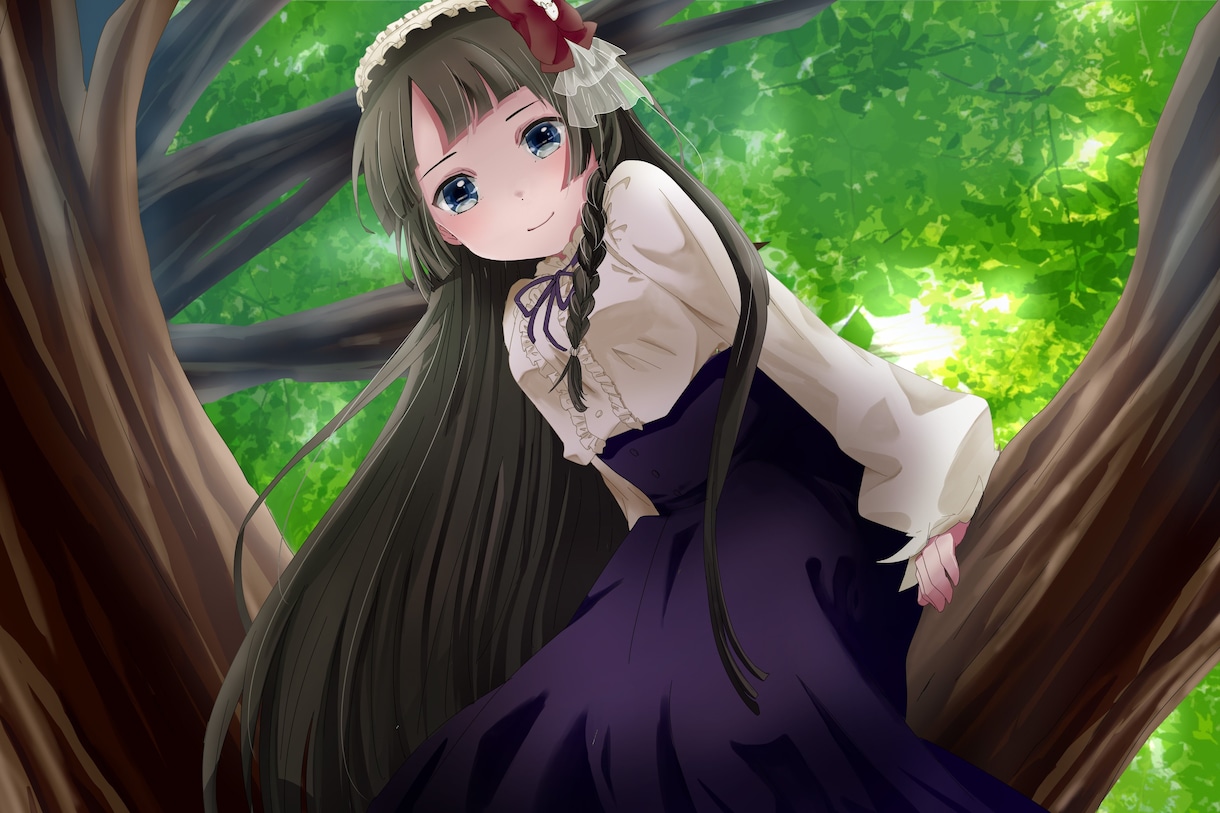 背景付きイラスト描きます ゲームスチル・CDジャケ等に使えます イメージ1