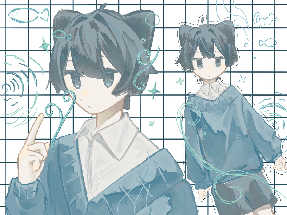 商用利用OK! 1枚絵からミニキャラまで制作します かわいい儚い雰囲気重視な厚塗りイラスト イメージ2