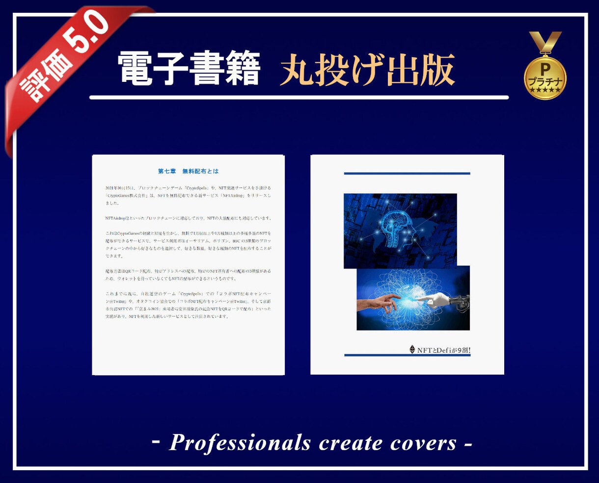 kindle電子書籍を原稿から丸投げで出版します はじめてでも安心★原稿も表紙もすべてこちらでご用意します！ イメージ4
