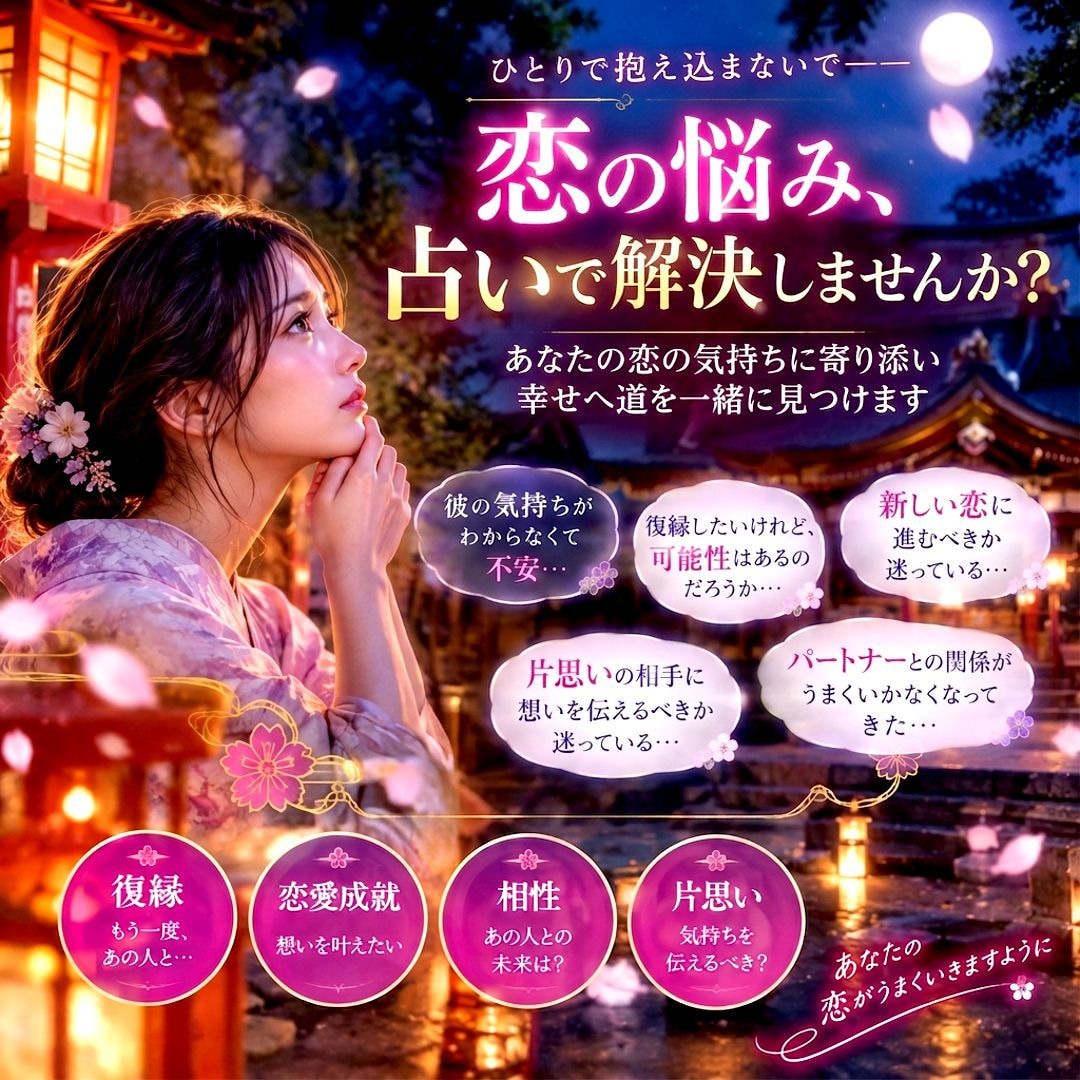 初回限定500円◆あなたを九星気学で復縁に導きます 復縁の可能性は？彼(彼女)の本音と未来を九星気学で鑑定します イメージ3