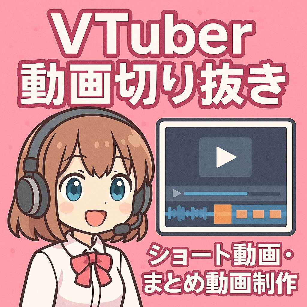VTuber向けショート動画を制作します 切り抜き＋テロップで見やすく仕上げます イメージ1