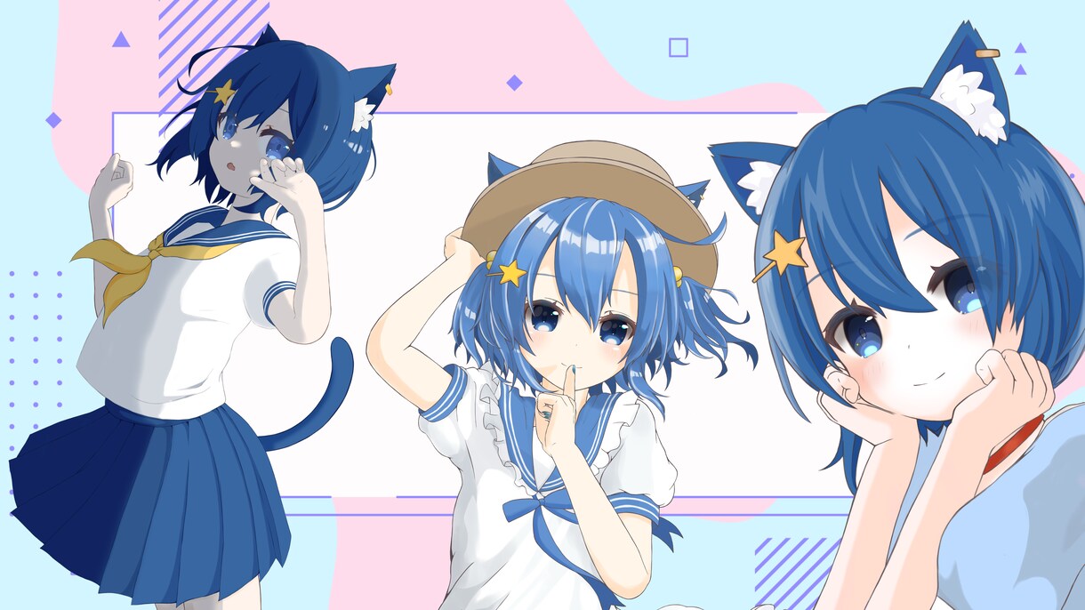 アニメ塗りっぽい女の子描きます アイコン・立ち絵・サムネに使えるイラスト描きます！！！！ イメージ5