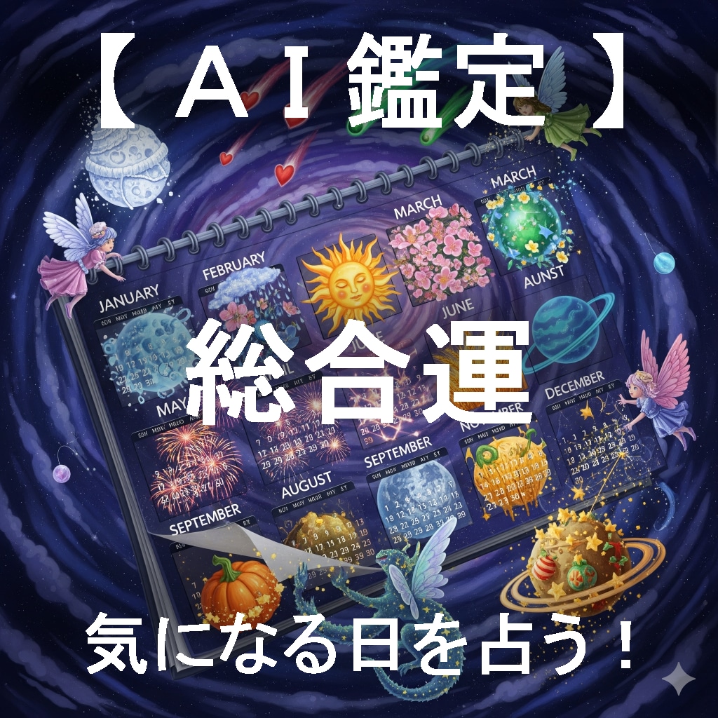 あなたが気になる日の総合運をピンポイントで占います AIが4大占術を融合する「クアトロ・マトリクス鑑定」 イメージ1