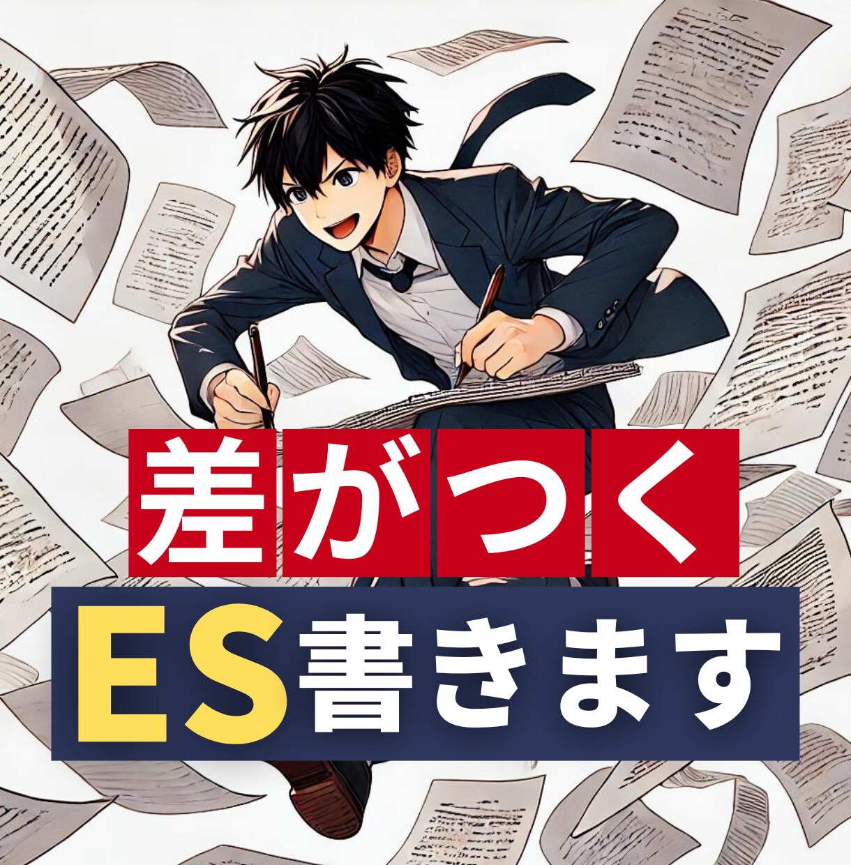 26卒特化・無双するESを速攻で納品できます ES提出に追われている人は必見！！ イメージ1