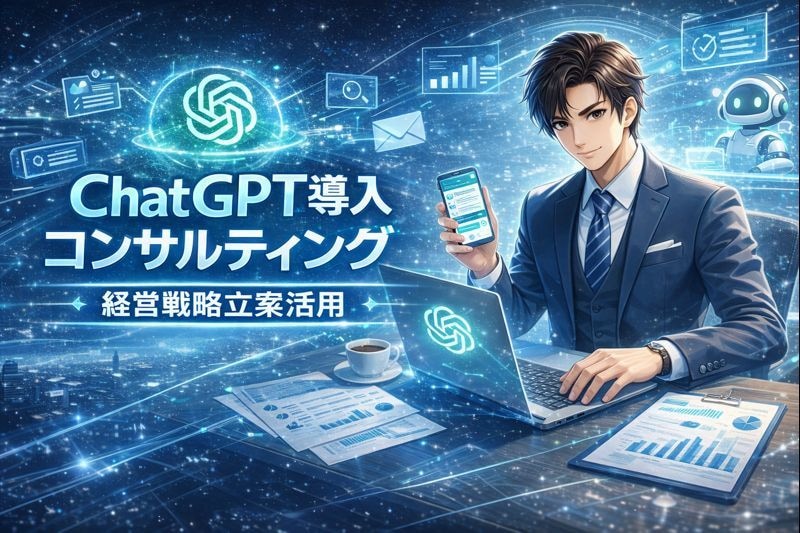 中小企業様へChatGPTの導入コンサルします 中小企業の経営戦略にChatGPTという“新しい武器”を イメージ1