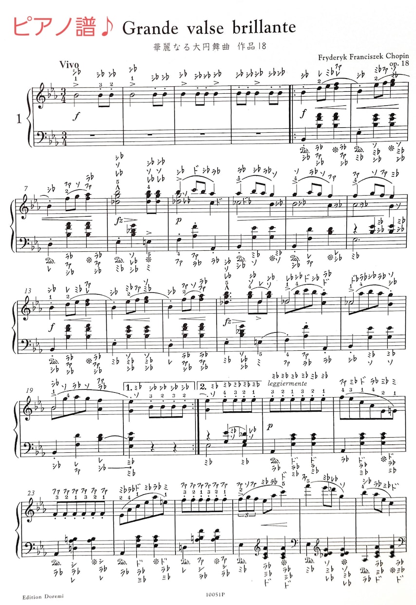 楽譜に音名(ドレミ)書き入れます 楽譜を読む時間を短縮！スピーディな仕上がりと美しい楽譜です イメージ2