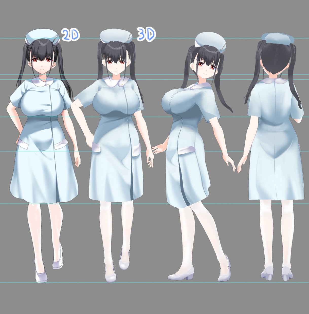 VRoid+Blenderでﾓﾃﾞﾘﾝｸﾞします 持ち込みイラストorｷｬﾗﾃﾞｻﾞ依頼で０から制作もOK！ イメージ8