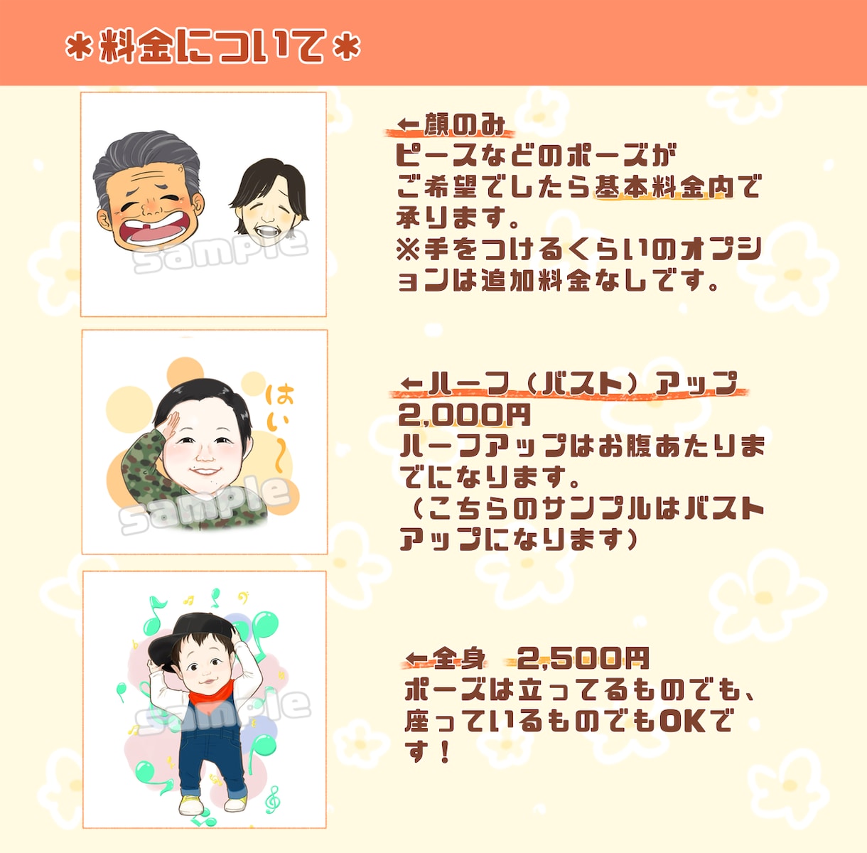 お祝いにぴったりなかわいい3頭身の似顔絵描きます そっくりでかわいい似顔絵、贈り物にいかがですか？ イメージ8