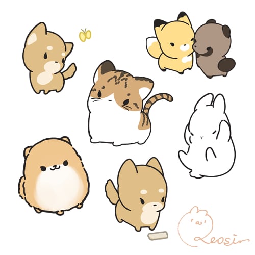 可愛らしい動物のアイコンをお描きします ゆるふわかわいいデフォルメに！ イメージ2