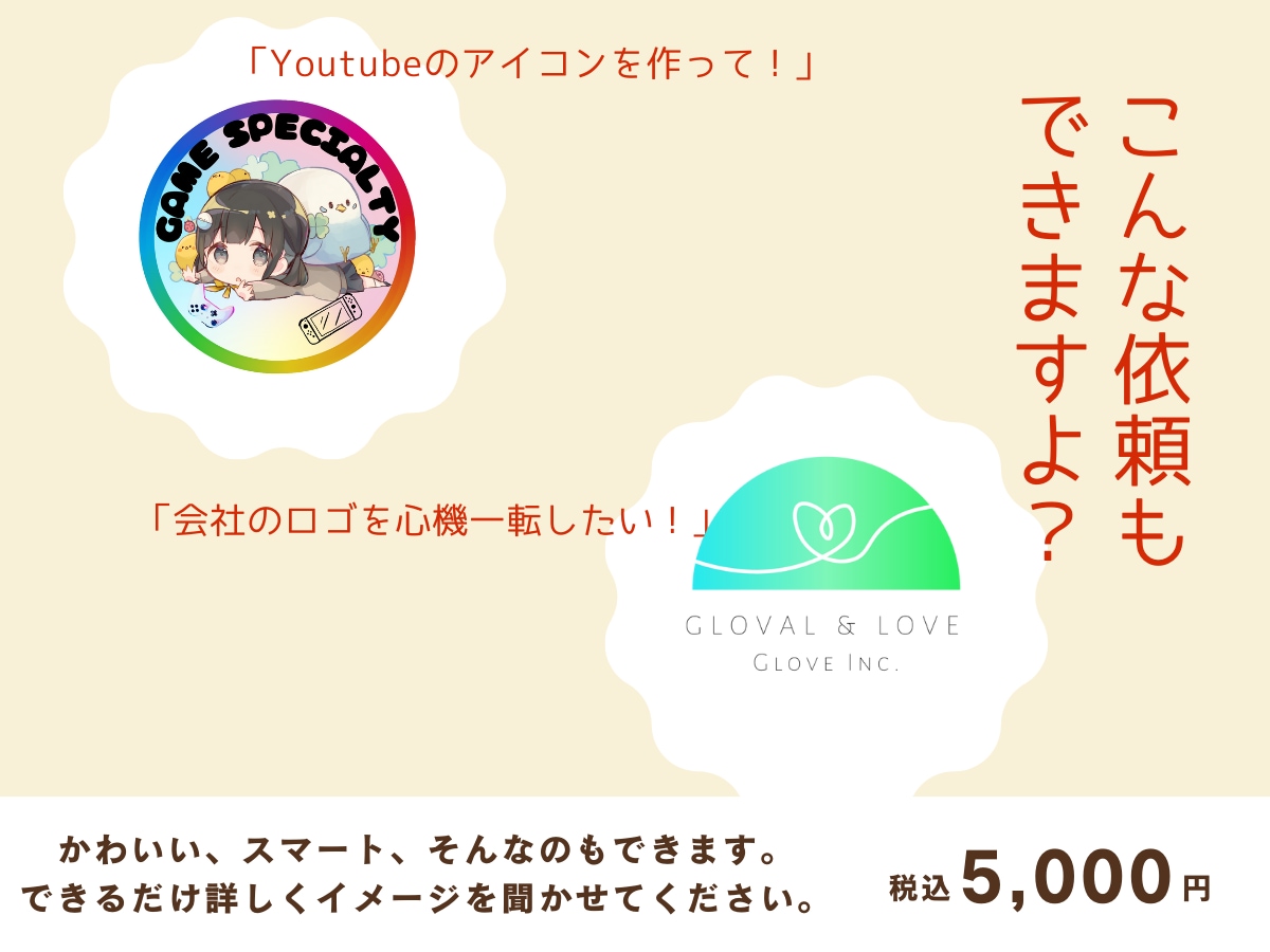 法人個人どちらでもロゴ作ります。安い理由あります この料金で５案作成。１案くらい変なのも作るけど、多分大丈夫。 イメージ3