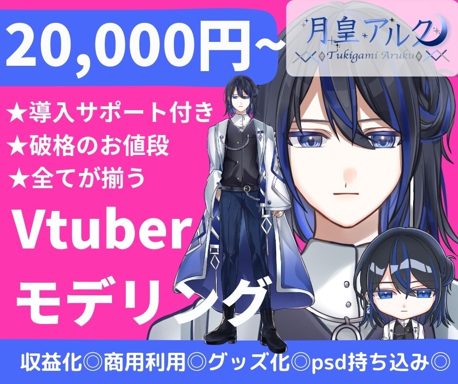 無期限サポート付き/全工程/モデリング制作します ⚠️イラスト＋モデリングが破格！おすすめ商品です イメージ1