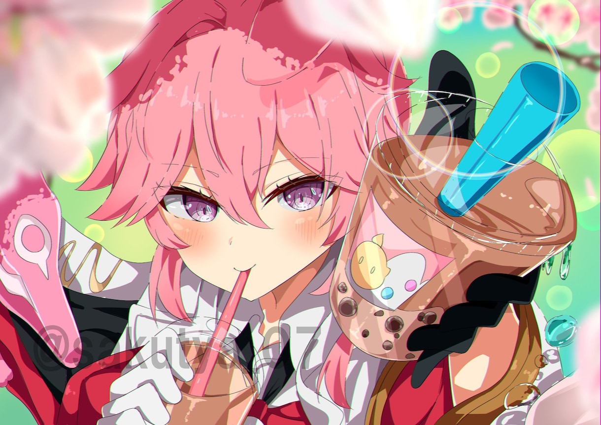 美麗で繊細、高彩度の一枚絵を描きます アニメ塗りによる細部までこだわった一枚絵を仕立てます イメージ1