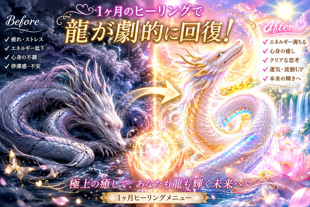 一か月/強力ヒーリング受けれます あなたの不安に寄り添うフルサポート イメージ3