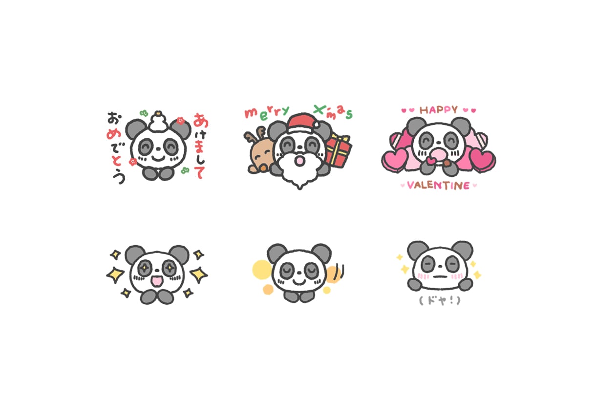 もちもちかわいい動物のLINEスタンプ作ります イラスト販売サイトでのDL実績多数！商用・個人どちらもOK！ イメージ3