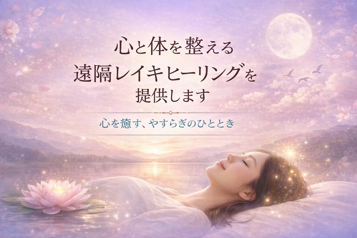 心と体を整える遠隔レイキヒーリングを提供します 心を癒す、やすらぎのひとときを イメージ1