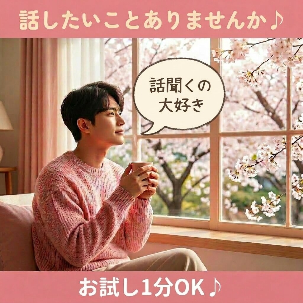 短時間お試しOK★気軽に雑談・おしゃべりできます 笑ってOK、グチもOK♪気軽に話せます☆ イメージ1