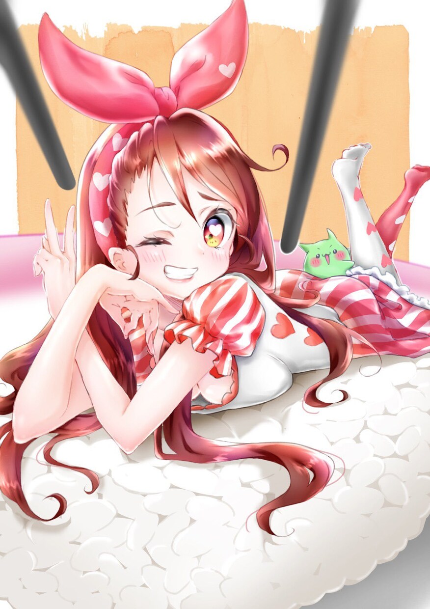 あなたのコテキャラちゃんの1枚絵かきます キラキラ可愛いキャラ描かせてください！！ イメージ5