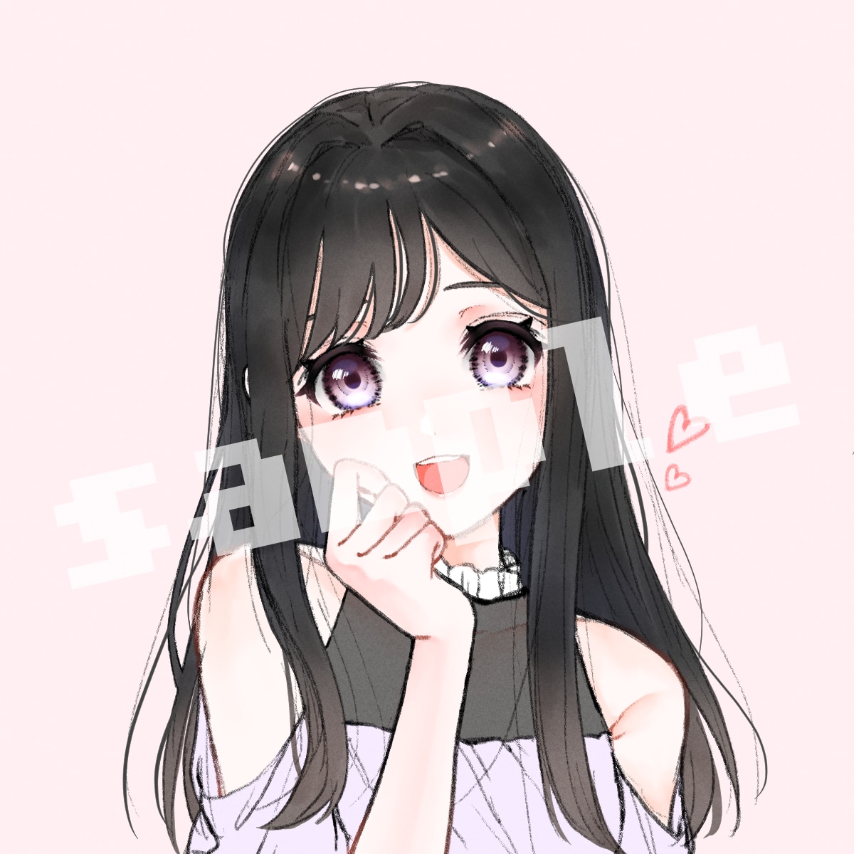 SNSアイコンなどの作成承ります かわいい〜かっこいい系など描きます！ イメージ2