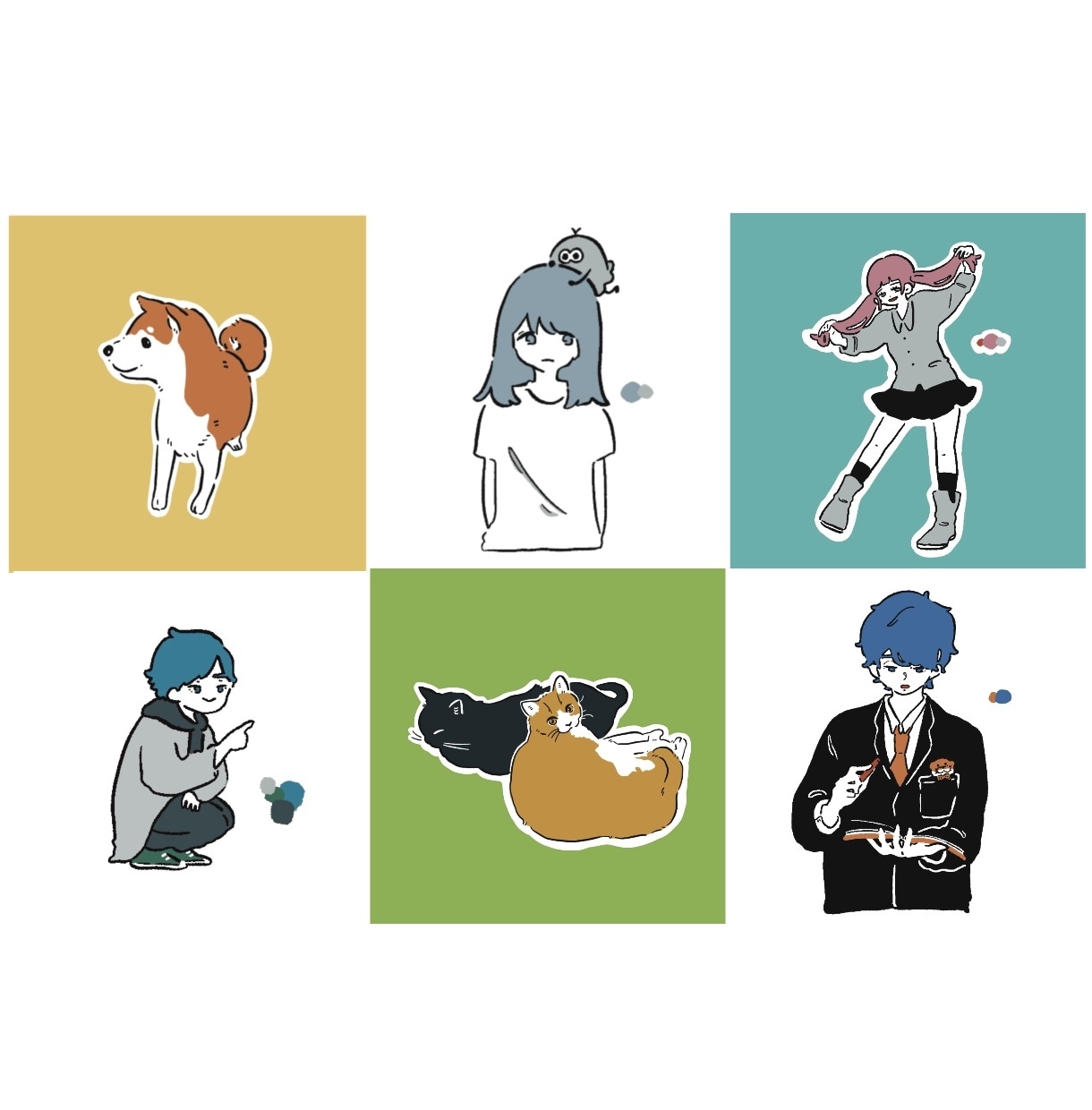 シンプルだけど、どこか目を惹くイラスト承ります 【商用可】用途に沿ったあなただけのオリジナル作品を♩ イメージ6
