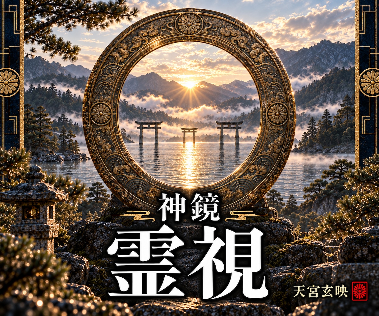 神鏡秘占｜停滞を断つ｜心鏡を清め現状を打破します 神鏡秘占｜魂の奥底の願いと神託を鏡に映し出します イメージ1