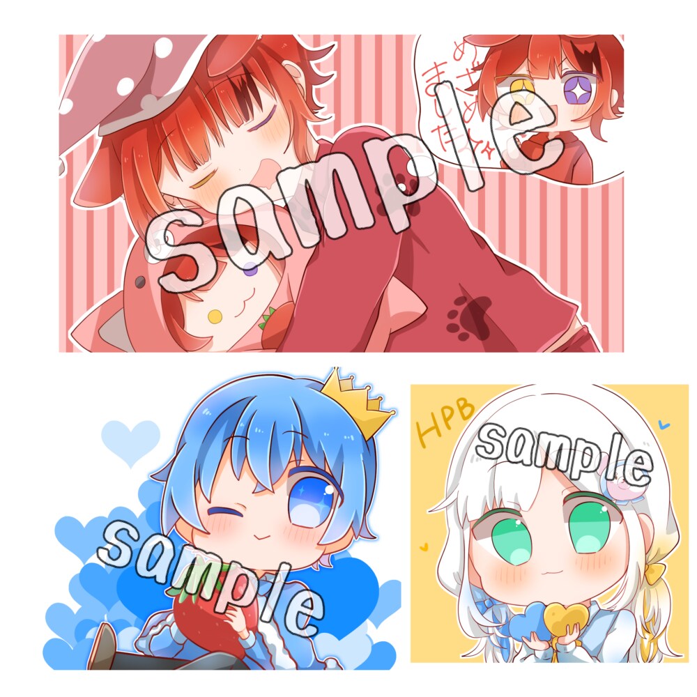 可愛いイラスト描きます 3種類の可愛い絵柄のイラスト描きます イメージ5