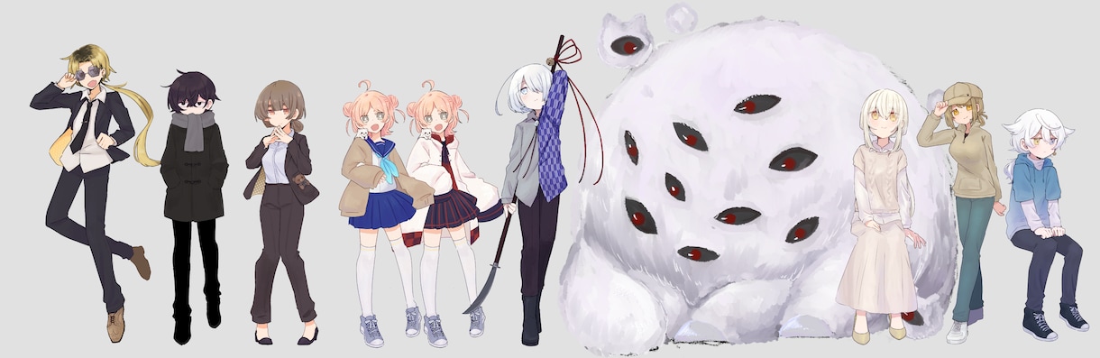 立ち絵イラスト制作承ります TRPGやゲームなどに使用できるかわいい立ち絵制作致します！ イメージ5