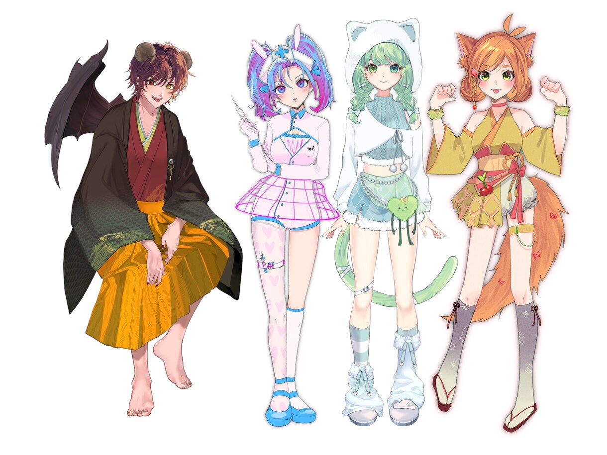 キャラクターイラスト/アイコン/立ち絵描きます アイコン・立ち絵・SD・配信サムネ・グッズ等 イメージ5