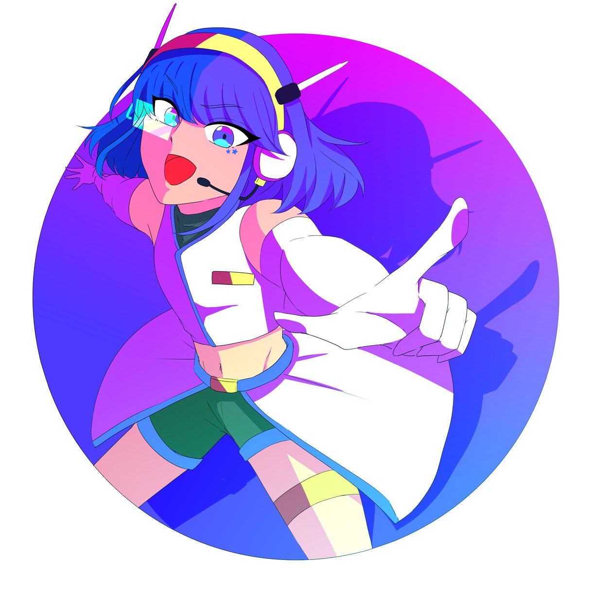 キラキラ＆彩度高め☆アイコン用イラスト制作します 絶対目を引く！彩度高めでポップかわいい作品が得意です♡ イメージ7