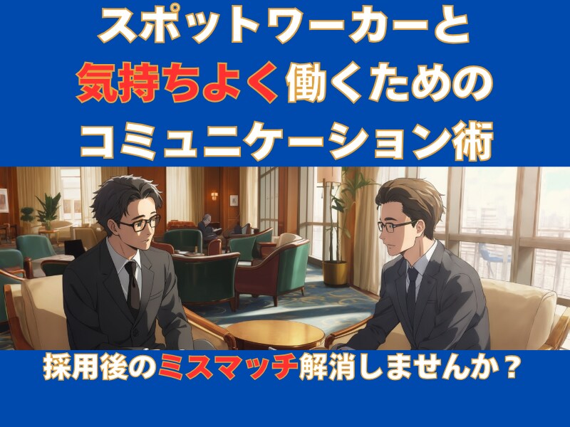 スポットワーカーとのコミュニケーション術教えます 一緒に働く力が成果を変える—スポットワーカーと快適に働こう！ イメージ1