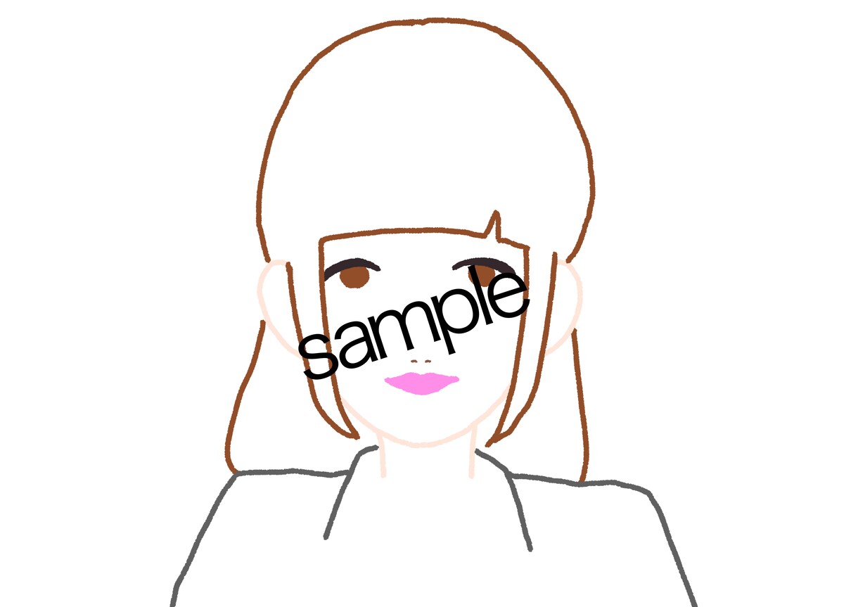 シンプルな似顔絵かきます アイコンやブログに似顔絵をつかってみたいあなたへ！ イメージ2