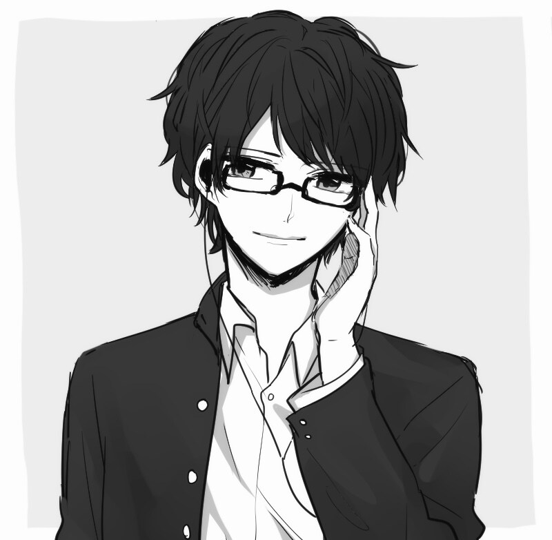 アイコン/イラスト【モノクロ】お描きします クールでエモめなモノクロ画風　SNS等で使用可能 イメージ9