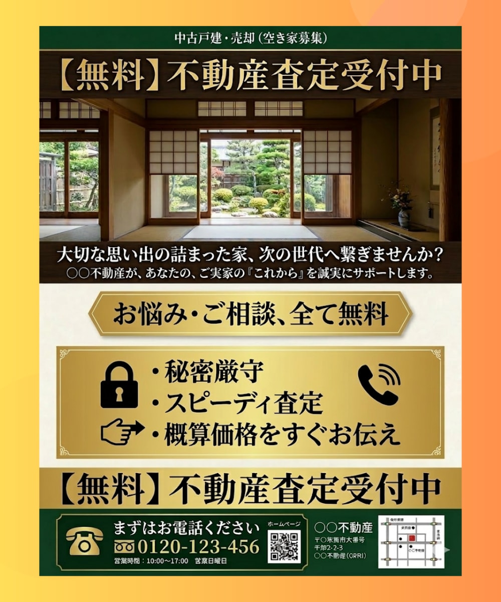 先着3名！不動産・工務店専用｜反響チラシ制作します 捨てられないチラシへ。原稿作成・案内図作成・法律対応も可。 イメージ4