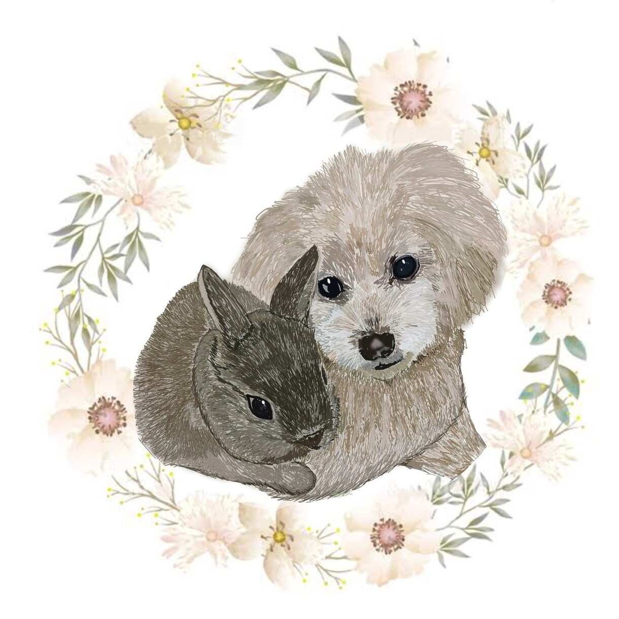 ペットの似顔絵を作成いたします お手持ちの写真から似顔絵作成いたします♡ イメージ4