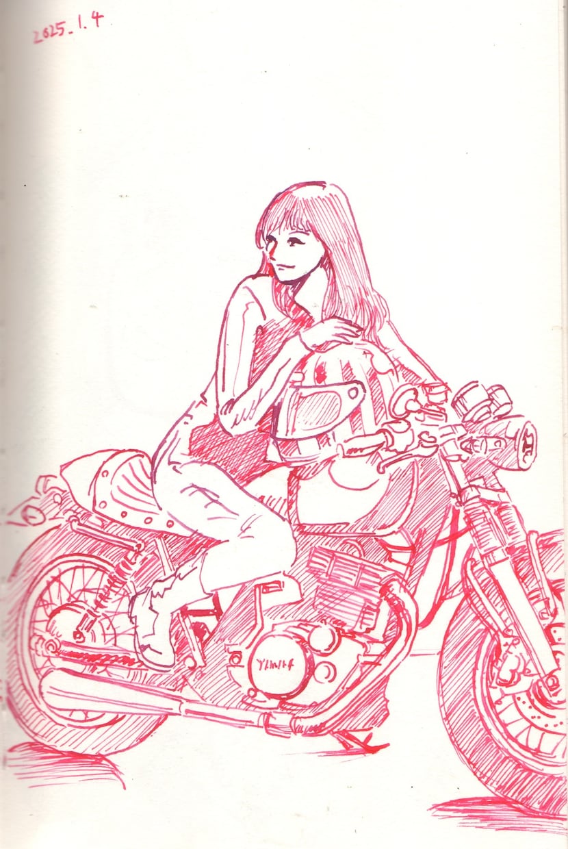 ペン画でのイラスト作成をいたします 車バイクや人物、ペットなどどんなものでもイラストにいたします イメージ2