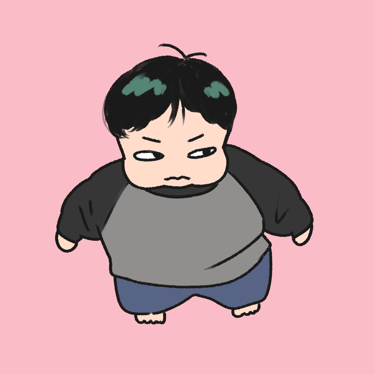 赤ちゃんやペットのデフォルメ絵を描きます 家族の可愛い一瞬の面白写真をイラストにします！ イメージ1